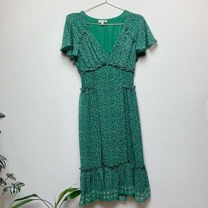 Green Floral Summer Dress